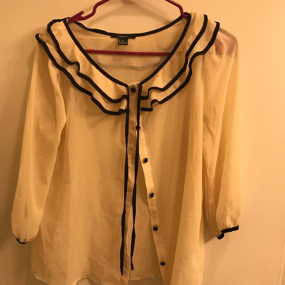 forever 21 button down blouse
